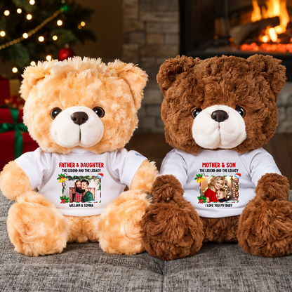 The Legend and The Legacy - Teddy Bear With Personalized Photo Shirt