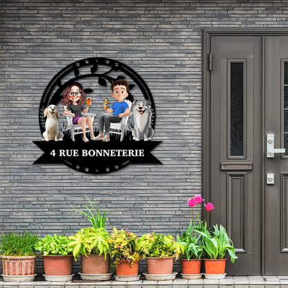 Our Family Address - Personalized Custom Shaped Metal Sign