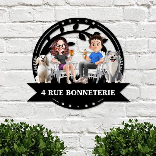 Our Family Address - Personalized Custom Shaped Metal Sign