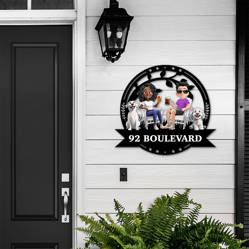 Our Family Address - Personalized Custom Shaped Metal Sign