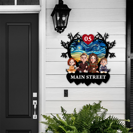 Personalized Our Family Grow Old Together - Personalized Custom Shaped Metal Sign