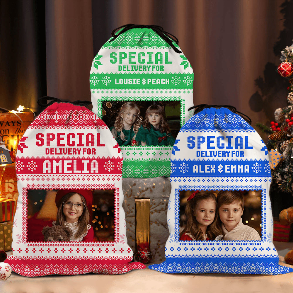 Custom Name Christmas Bag - Personalized Santa Bag Christmas For All