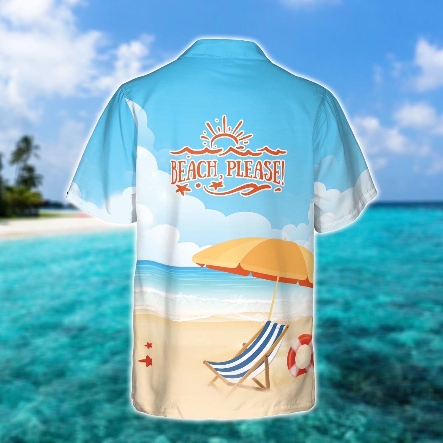 Personalized Cute Beach Girl Hawaiian Shirt, Summer Vacation 2025