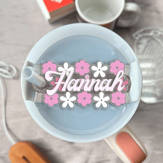 Hippie Wild Flower Gift For Her - Custom Shape Tumbler Topper