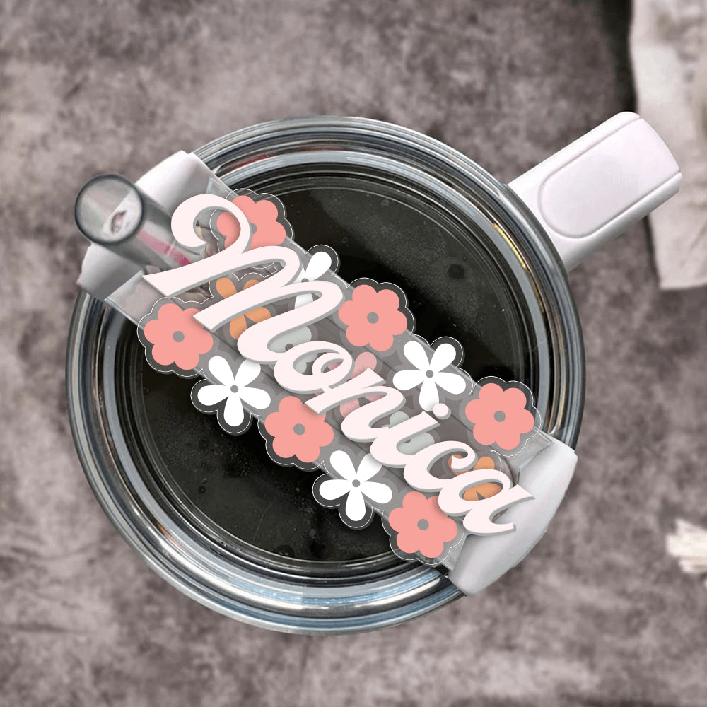 Hippie Wild Flower Gift For Her - Custom Shape Tumbler Topper