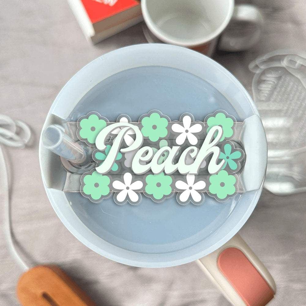 Hippie Wild Flower Gift For Her - Custom Shape Tumbler Topper