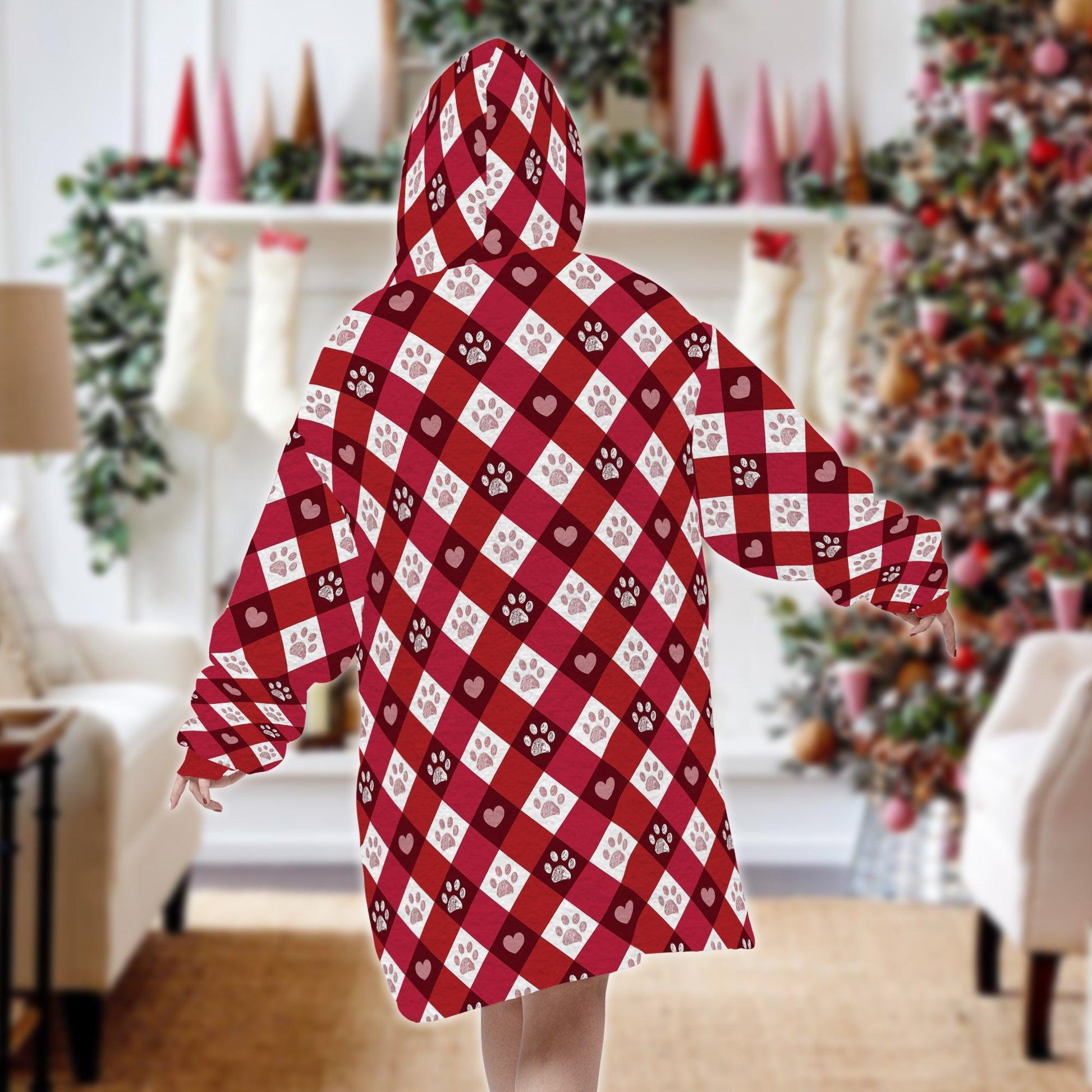I Believe In Santa Paw Blanket - Wearable Blanket Hoodie