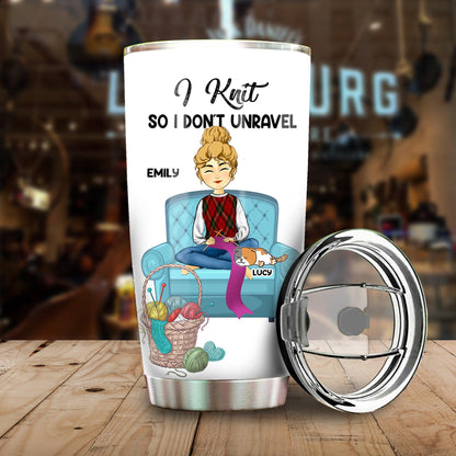 Personalized Crochet Tumbler - Best Gift For Crochet and Knitting