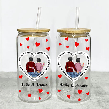 I Found You Anniversary Glass Bottle - Personalized Glass Bottle
