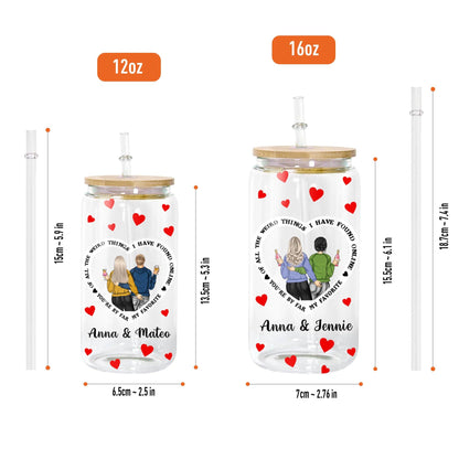 I Found You Anniversary Glass Bottle - Personalized Glass Bottle