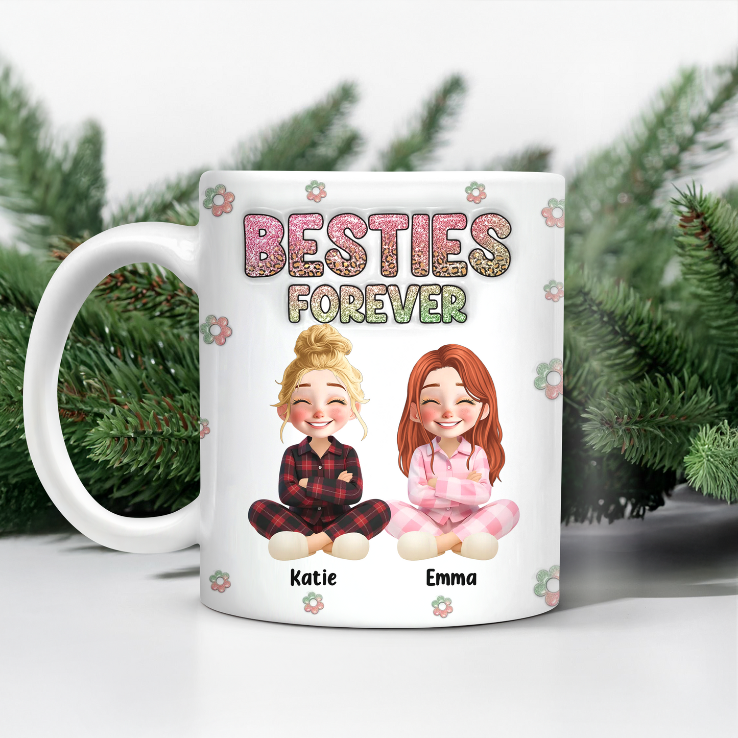 Bestie Forever - Personalized Custom 3D Inflated