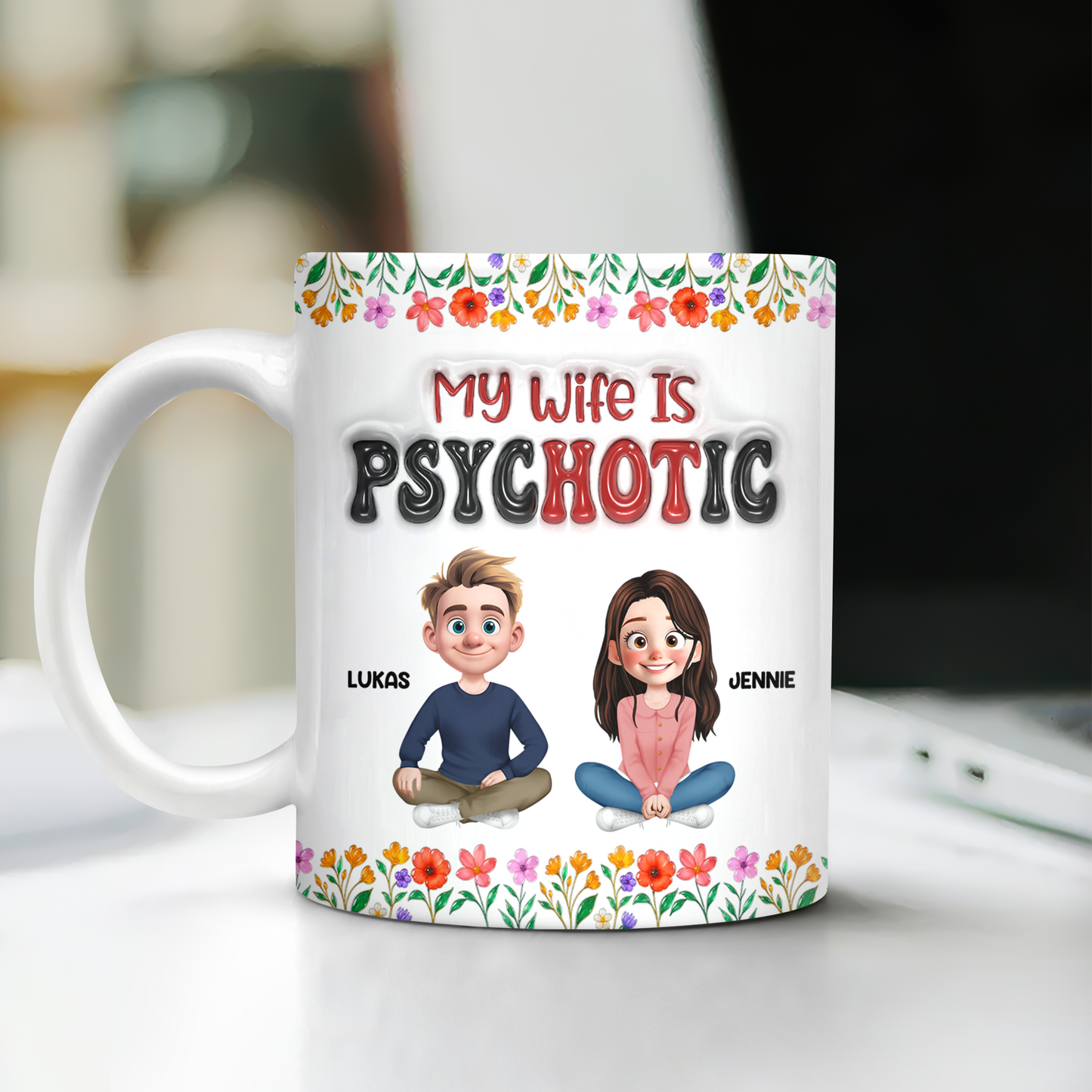 My Wife Is Hot Couple Gifts - Valentine's Day - Personalized Custom 3D Inflated