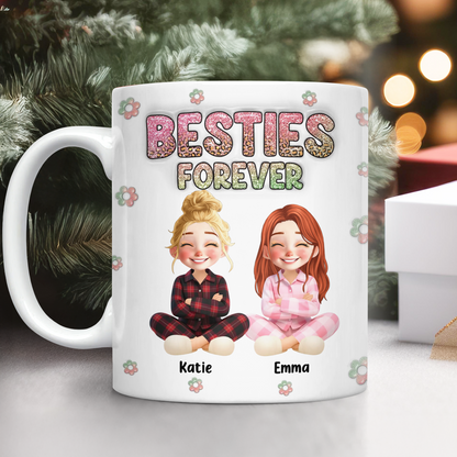 Bestie Forever - Personalized Custom 3D Inflated