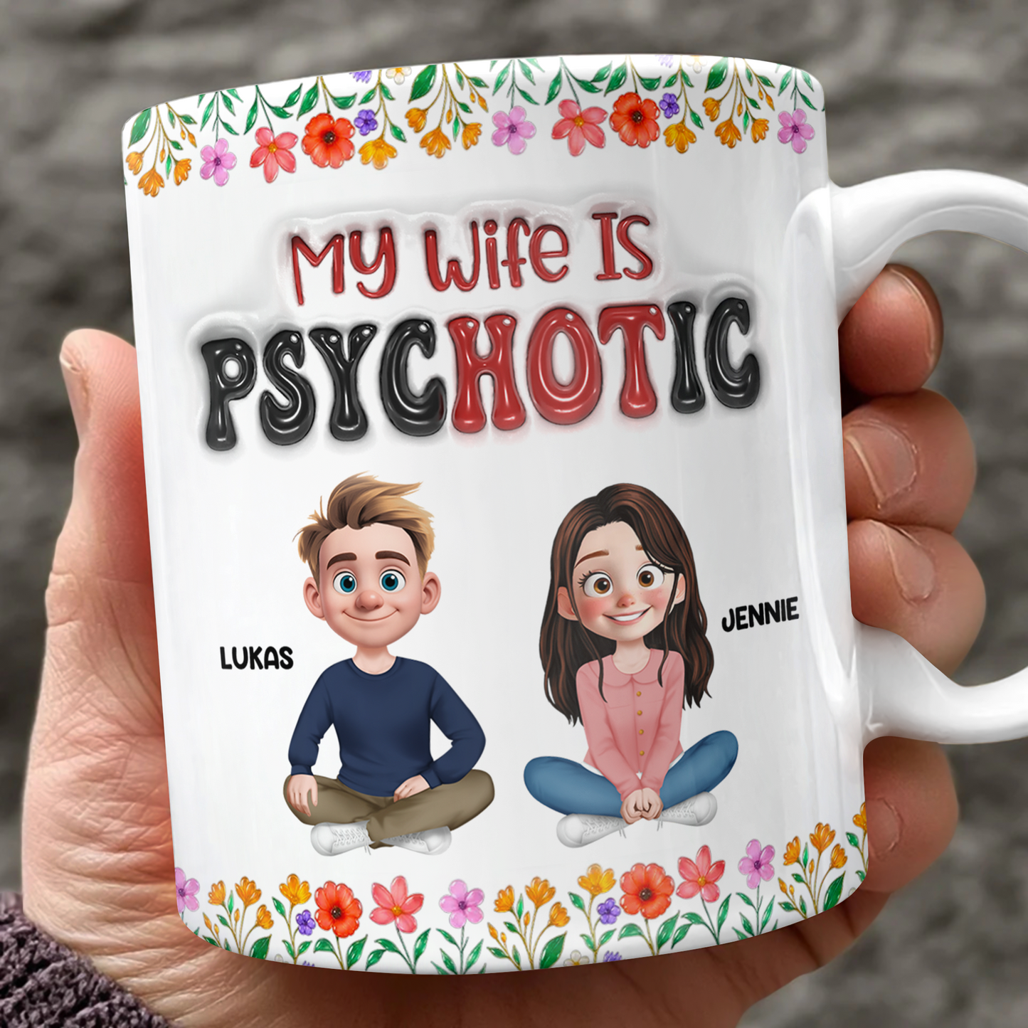 My Wife Is Hot Couple Gifts - Valentine's Day - Personalized Custom 3D Inflated