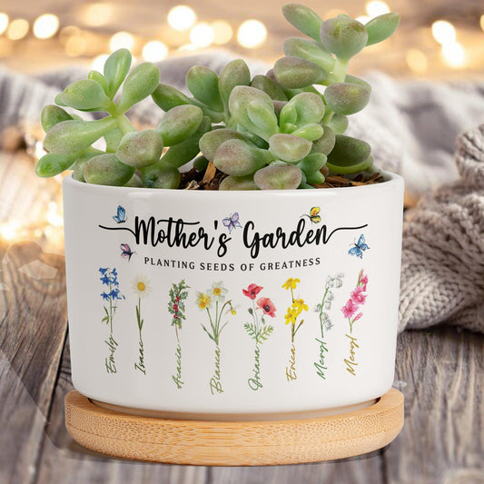 Mama & Grandma Garden Pot - Custom Planting Seeds of Greatness Gift