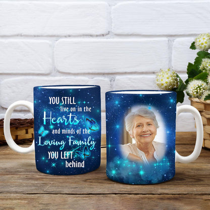 Memorial Mugs Hearts and Minds of The Loving Family You Left Behind