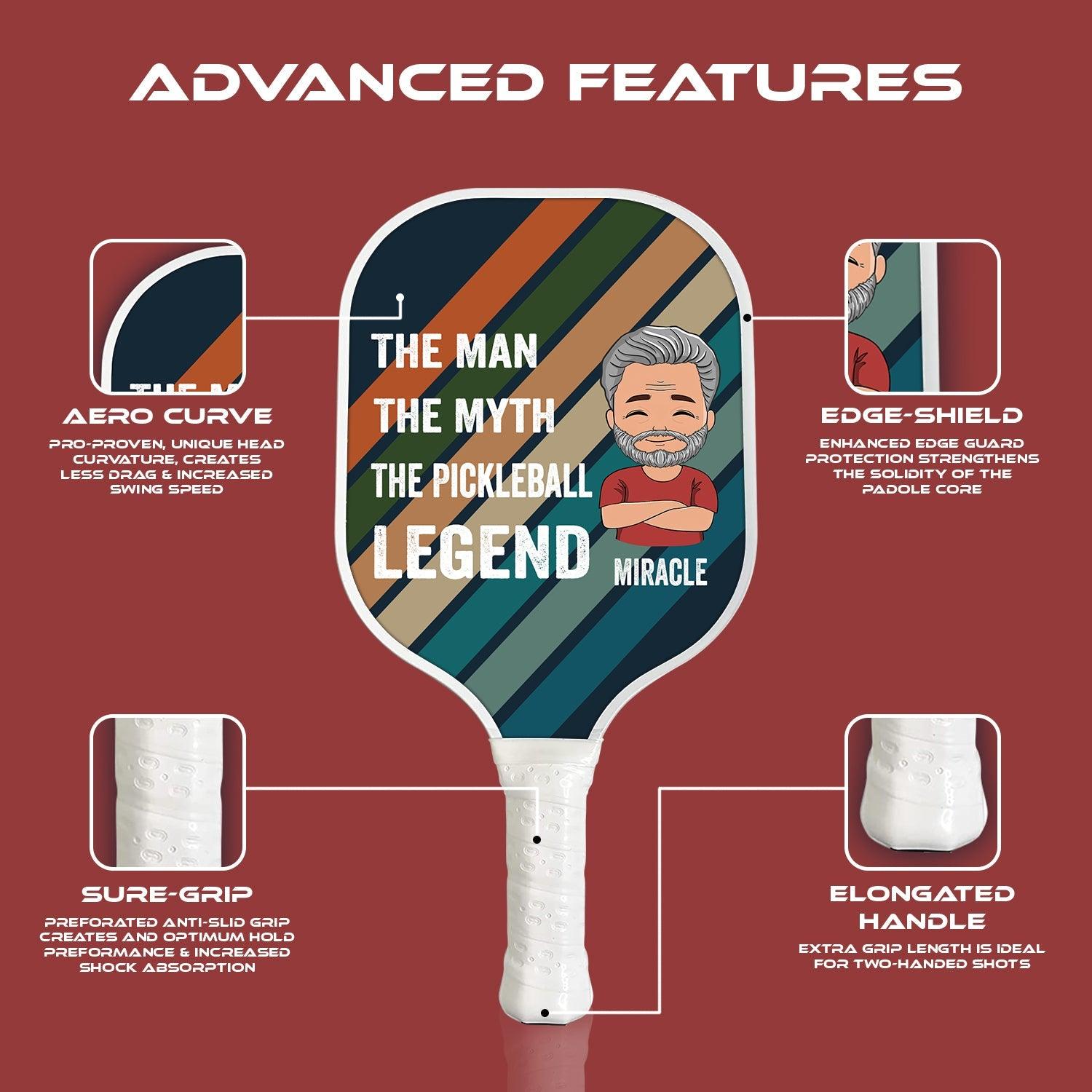 Personalized Pickleball Paddle - The Man The Myth The Pickleball