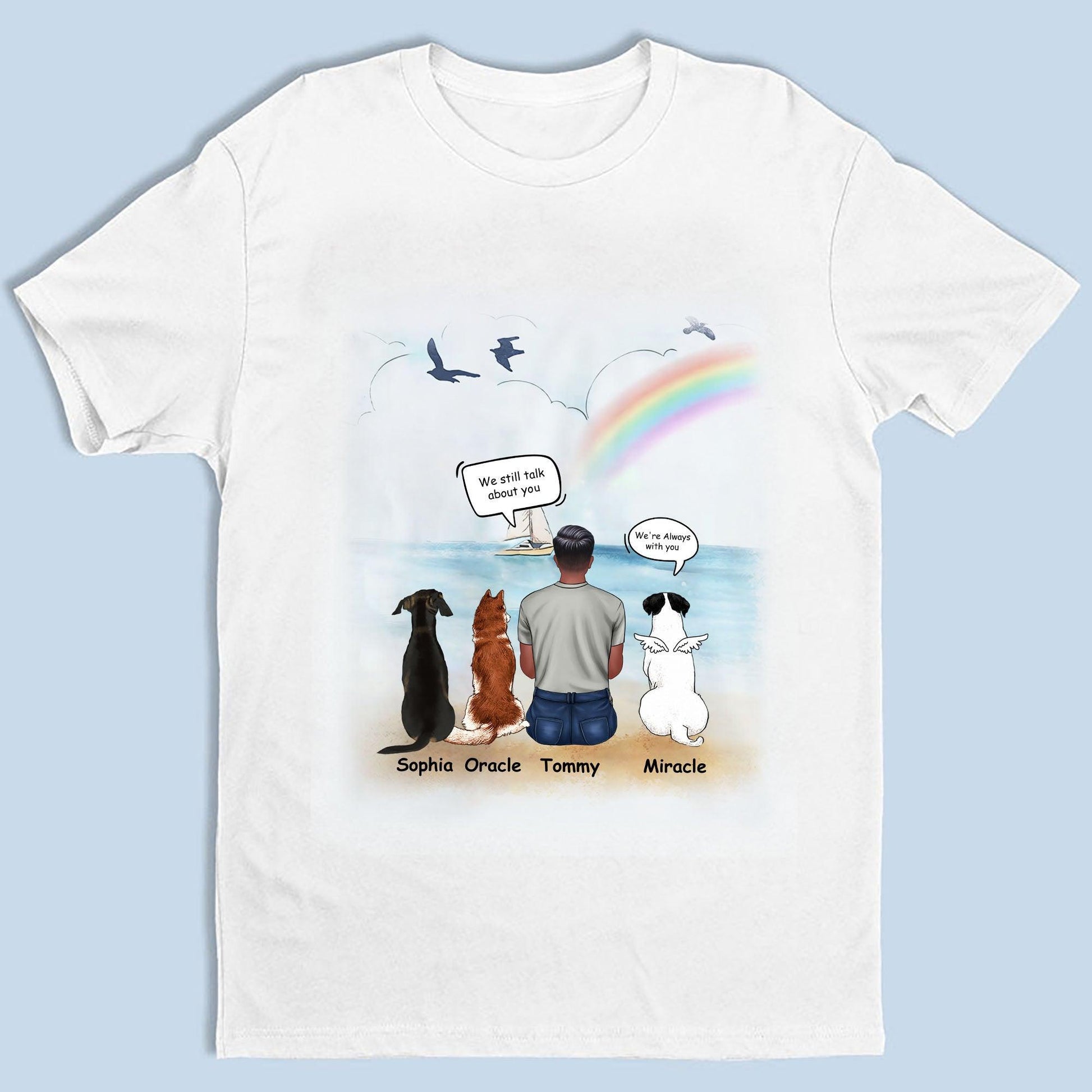 Personalized Memorial Gift I Miss You - Personalized Custom T-Shirt