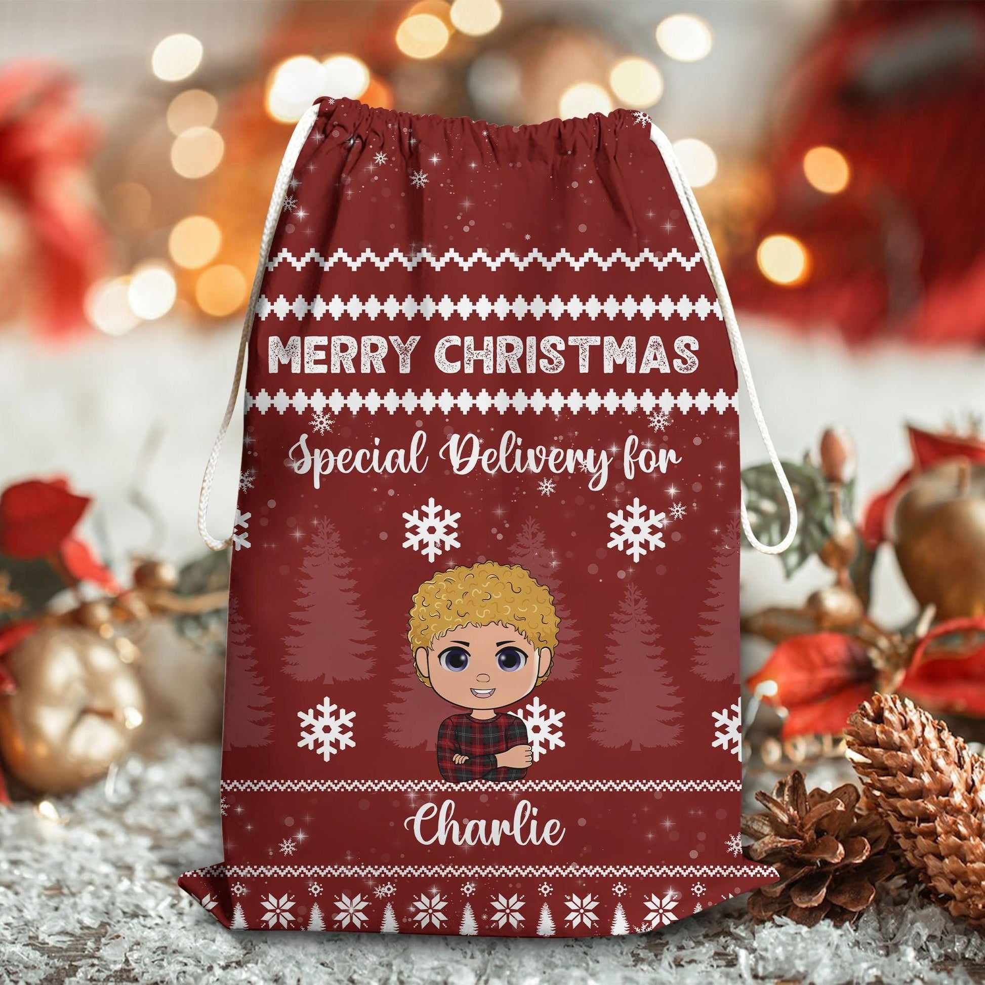Merry Christmas Special Sack - Personalized Custom Christmas Sack
