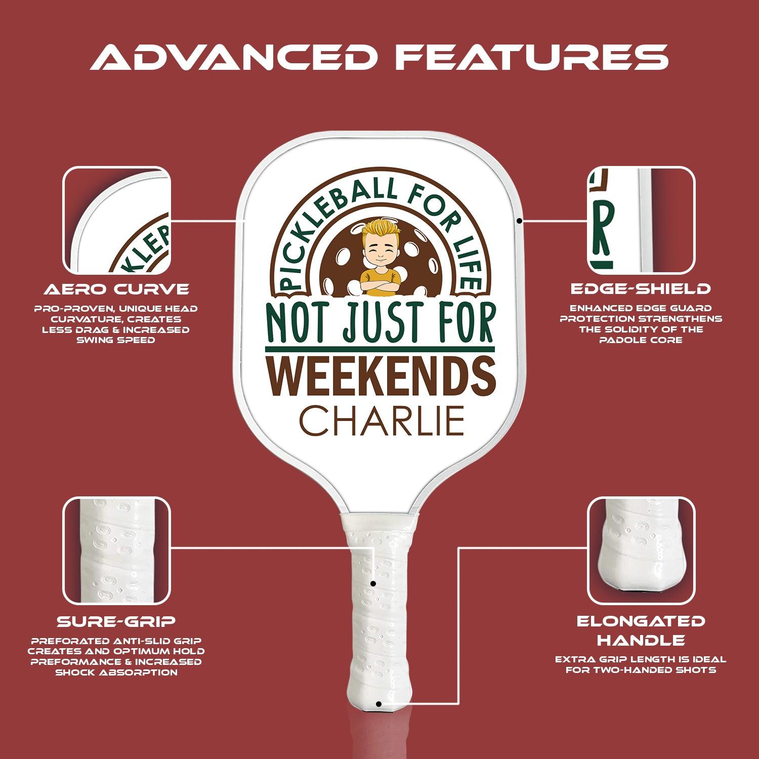Pickleball for Life Paddle - Personalized Custom Name Gift