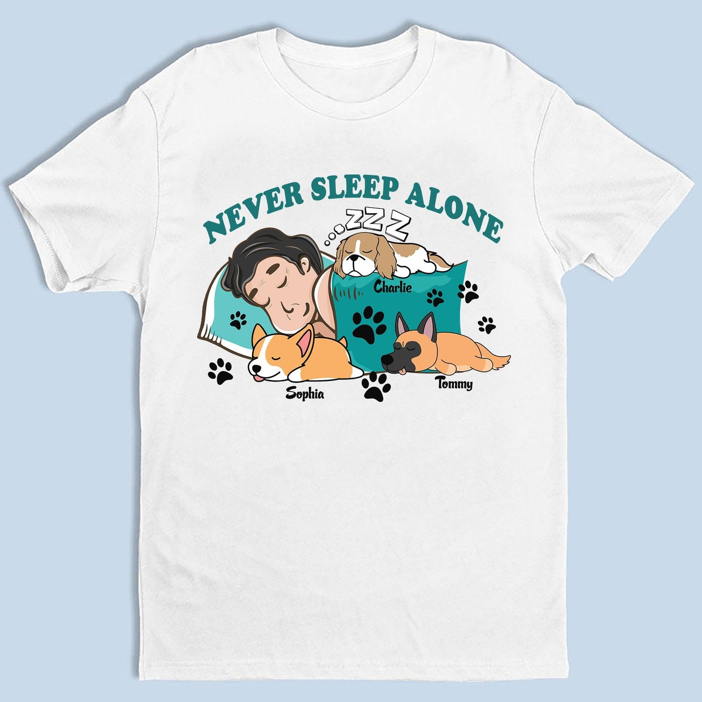 Personalized SleepShirt For Dog Lovers - Custom Unisex Tee