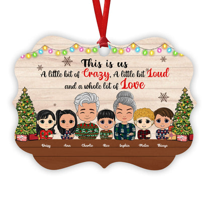 Personalized Family Ornament - This Is Us A Lot Of Love Gift