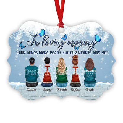 Wings Ready Hearts Not - Personalized Ornament - Memorial Ornament