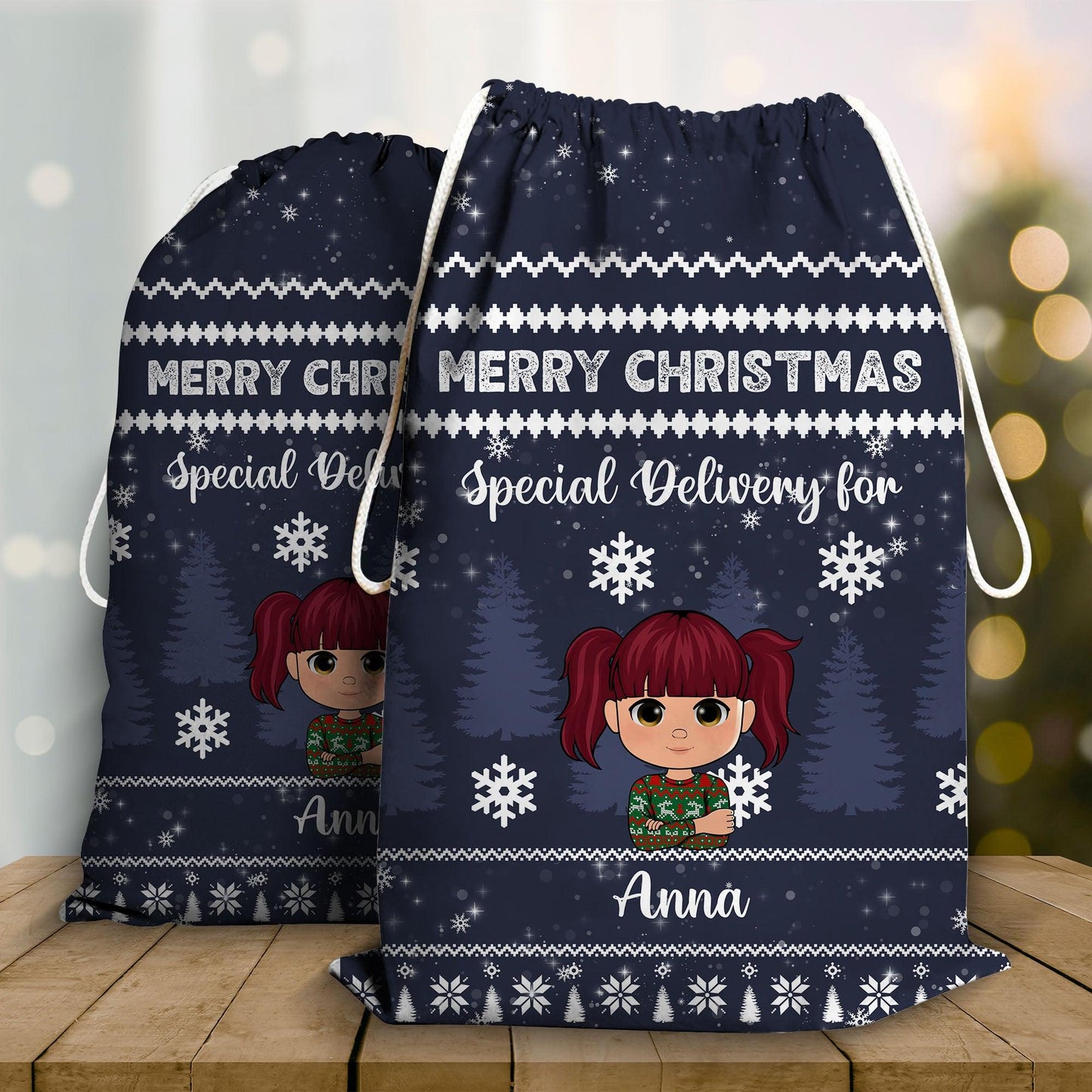 Merry Christmas Special Sack - Personalized Custom Christmas Sack