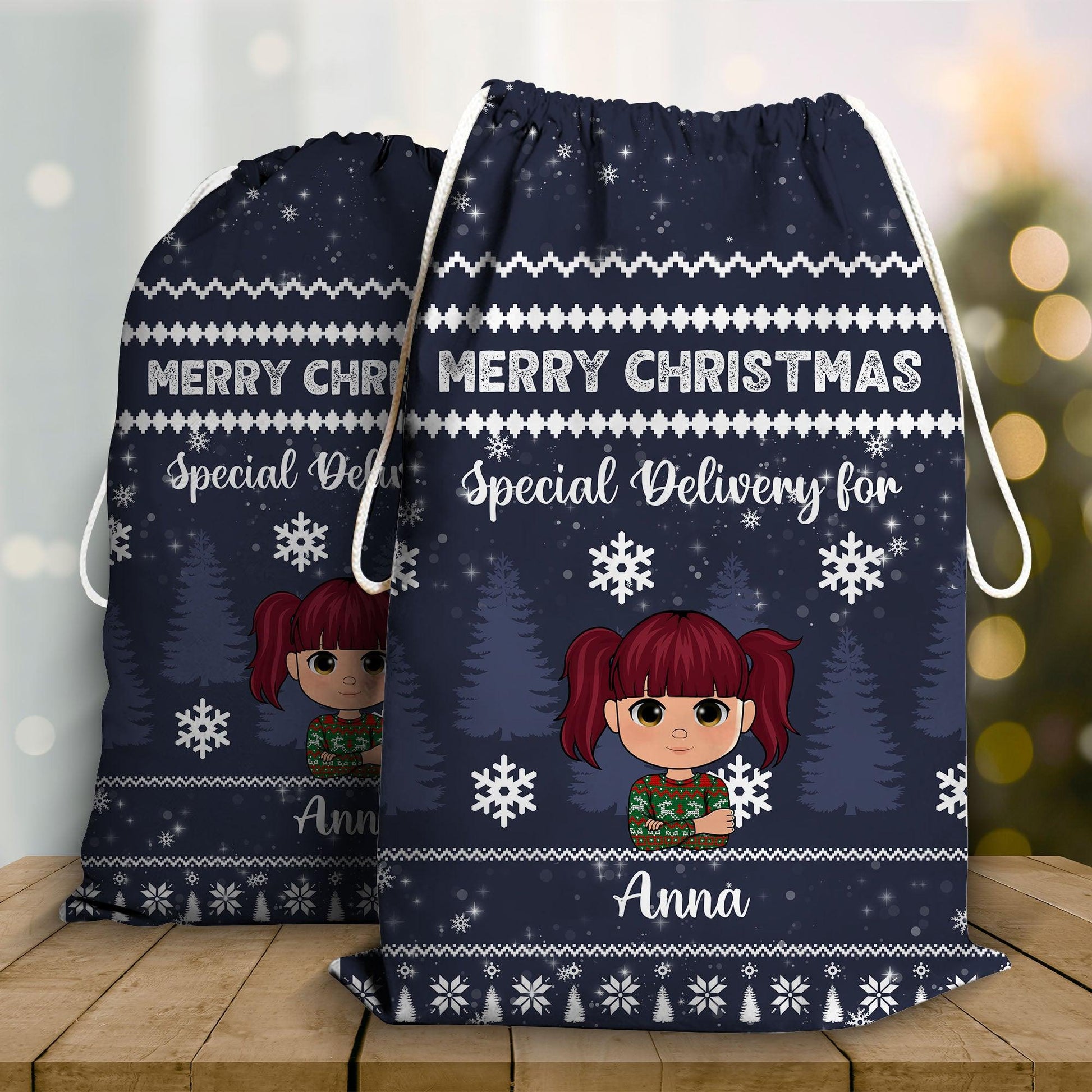 Merry Christmas Special Sack - Personalized Custom Christmas Sack