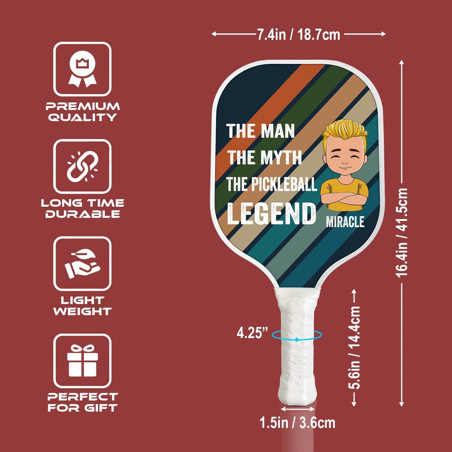 Personalized Pickleball Paddle - The Man The Myth The Pickleball