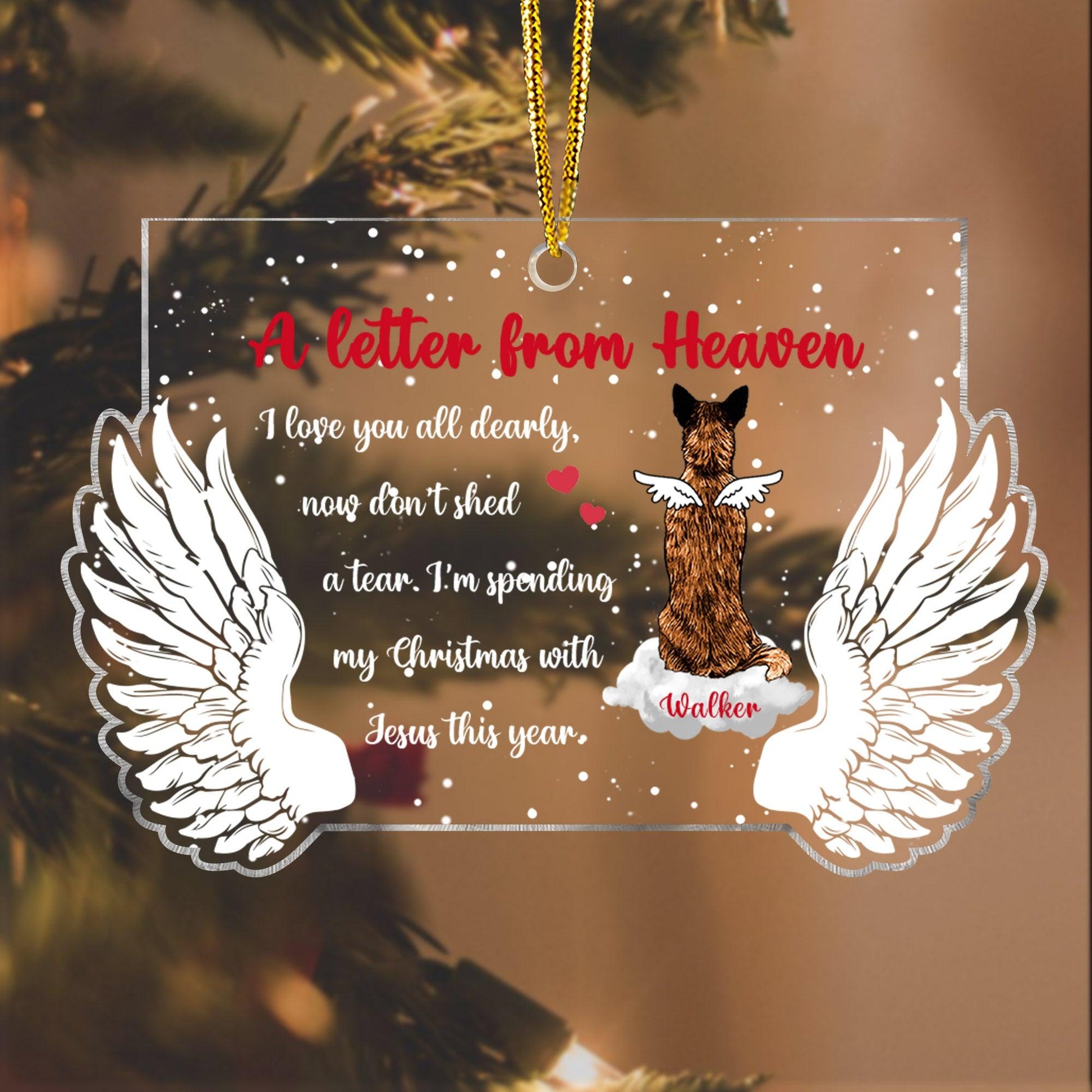 When Tomorrow Starts Without Me - Custom Christmas Acrylic Ornament