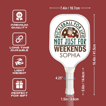 Pickleball for Life Paddle - Personalized Custom Name Gift