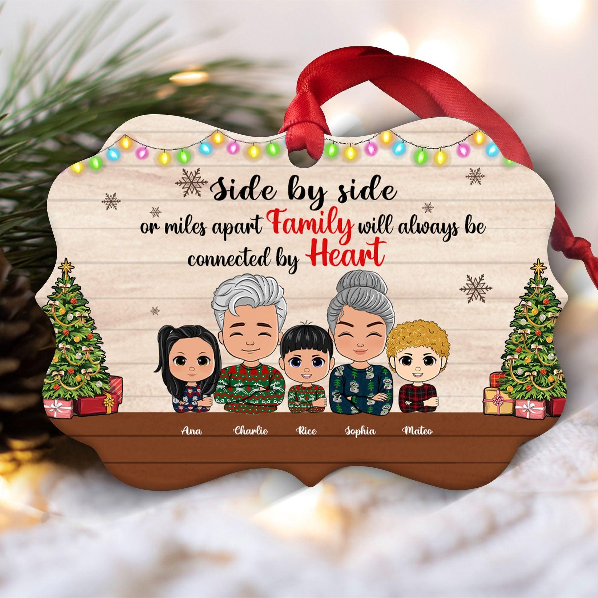 Personalized Family Ornament - This Is Us A Lot Of Love Gift