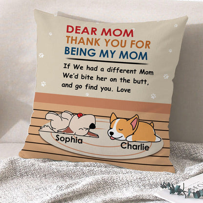 Personalized Dad Pillow - Thank You for Being My Dad Gift
