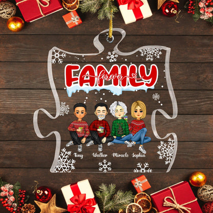 Family Forever Acrylic Ornament - Personalized Acrylic Gift