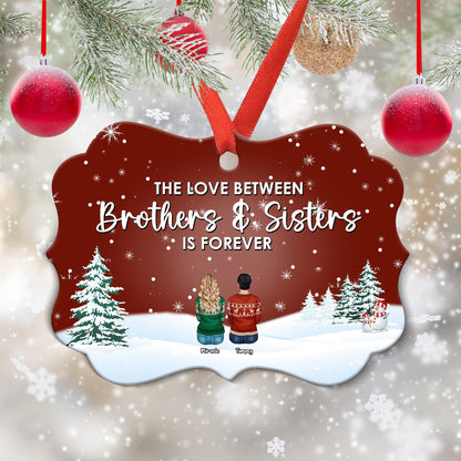 Brothers & Sisters Forever - Personalized Christmas Ornament Gift