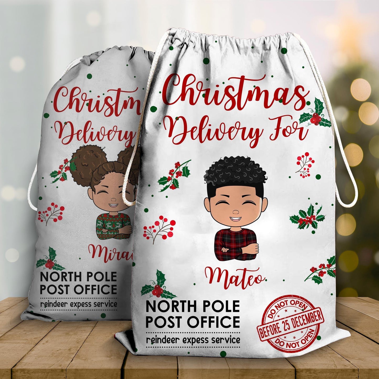 Personalized Christmas Sack - Christmas Special Delivery Bag