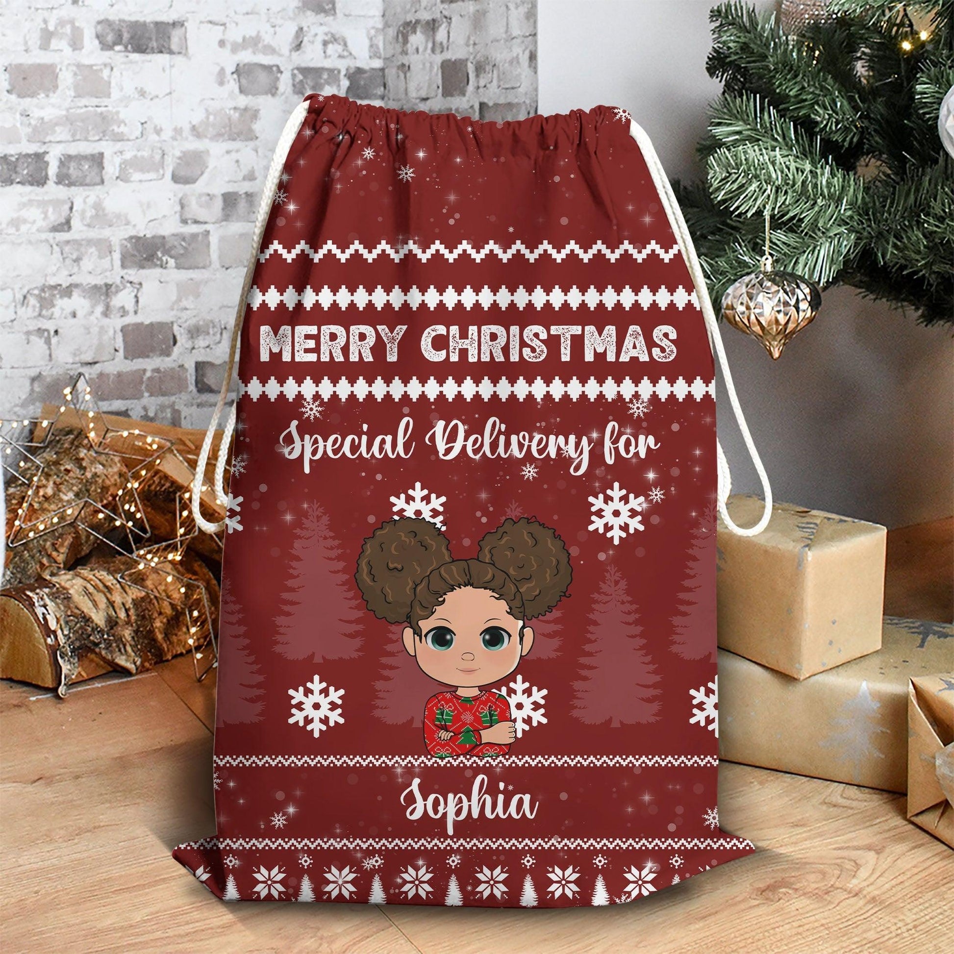 Merry Christmas Special Sack - Personalized Custom Christmas Sack