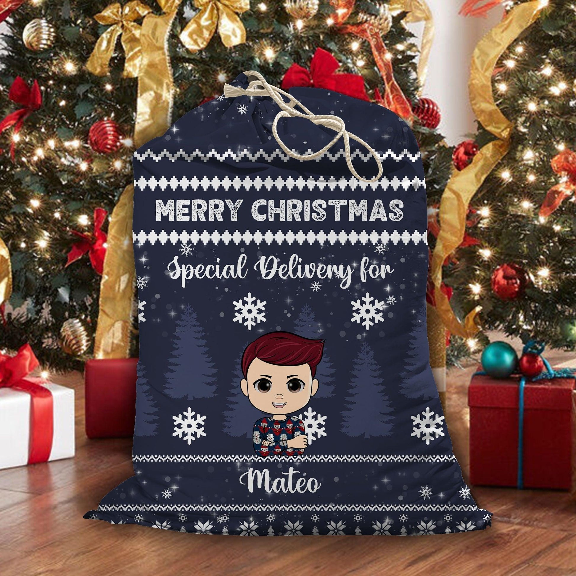 Merry Christmas Special Sack - Personalized Custom Christmas Sack