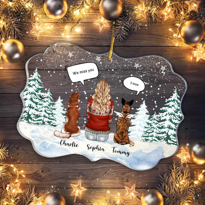 I Miss You Acrylic Ornament - Personalized Custom Acrylic Ornament
