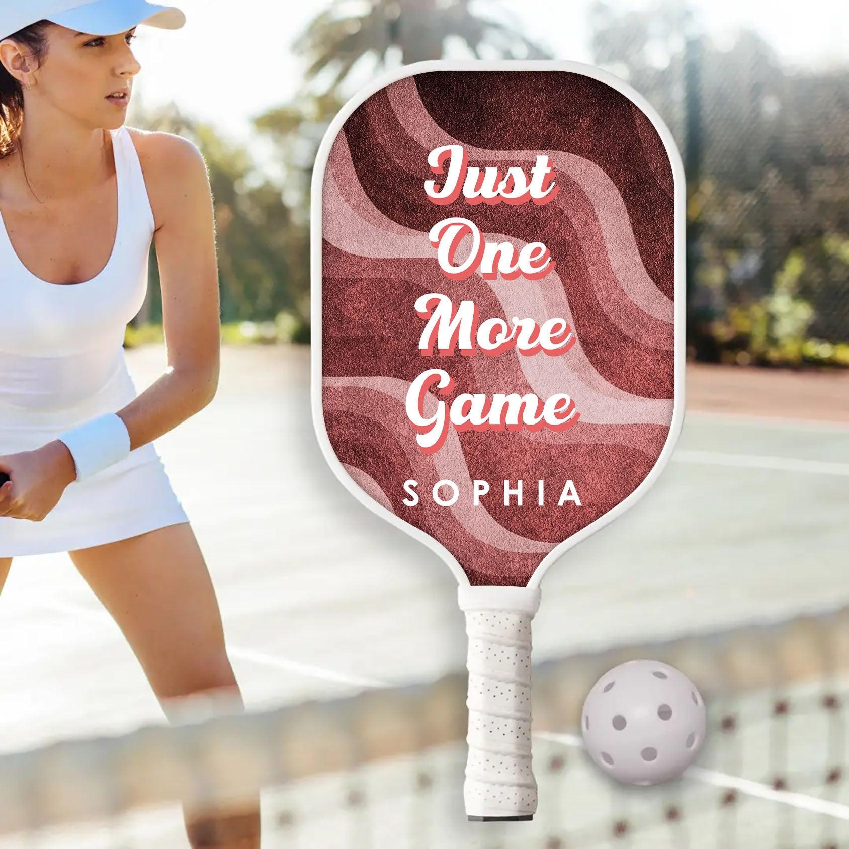 Just One More Game Pickleball Paddle - Personalized Gift