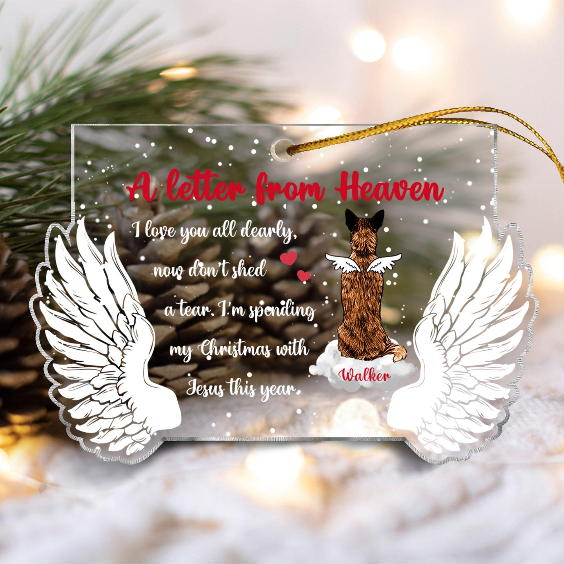 When Tomorrow Starts Without Me - Custom Christmas Acrylic Ornament