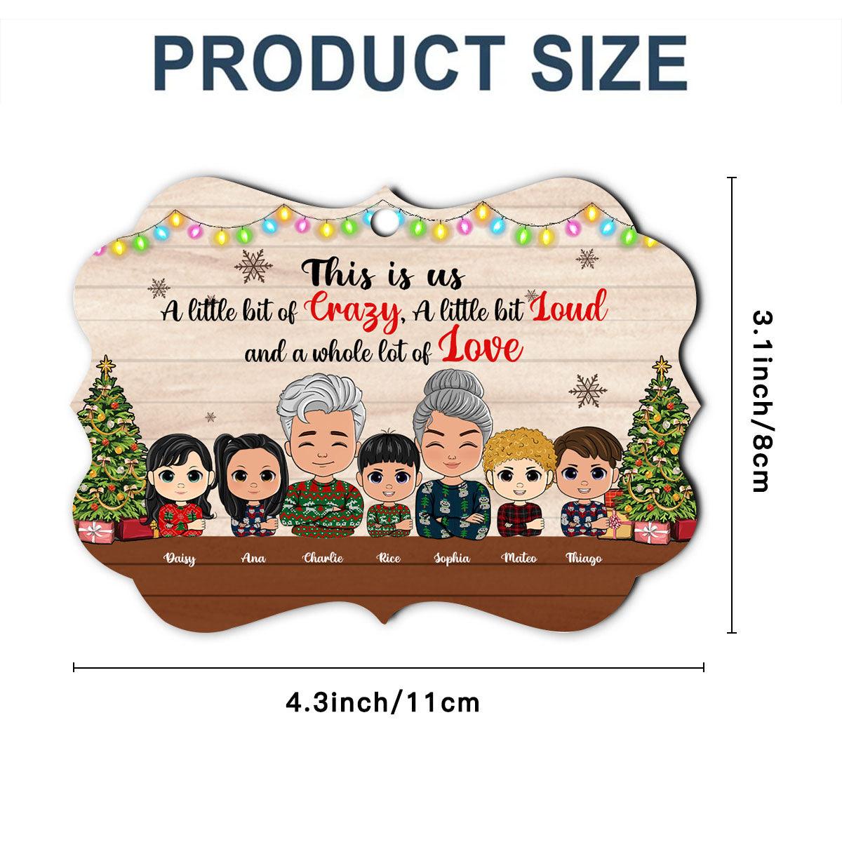 Personalized Family Ornament - This Is Us A Lot Of Love Gift