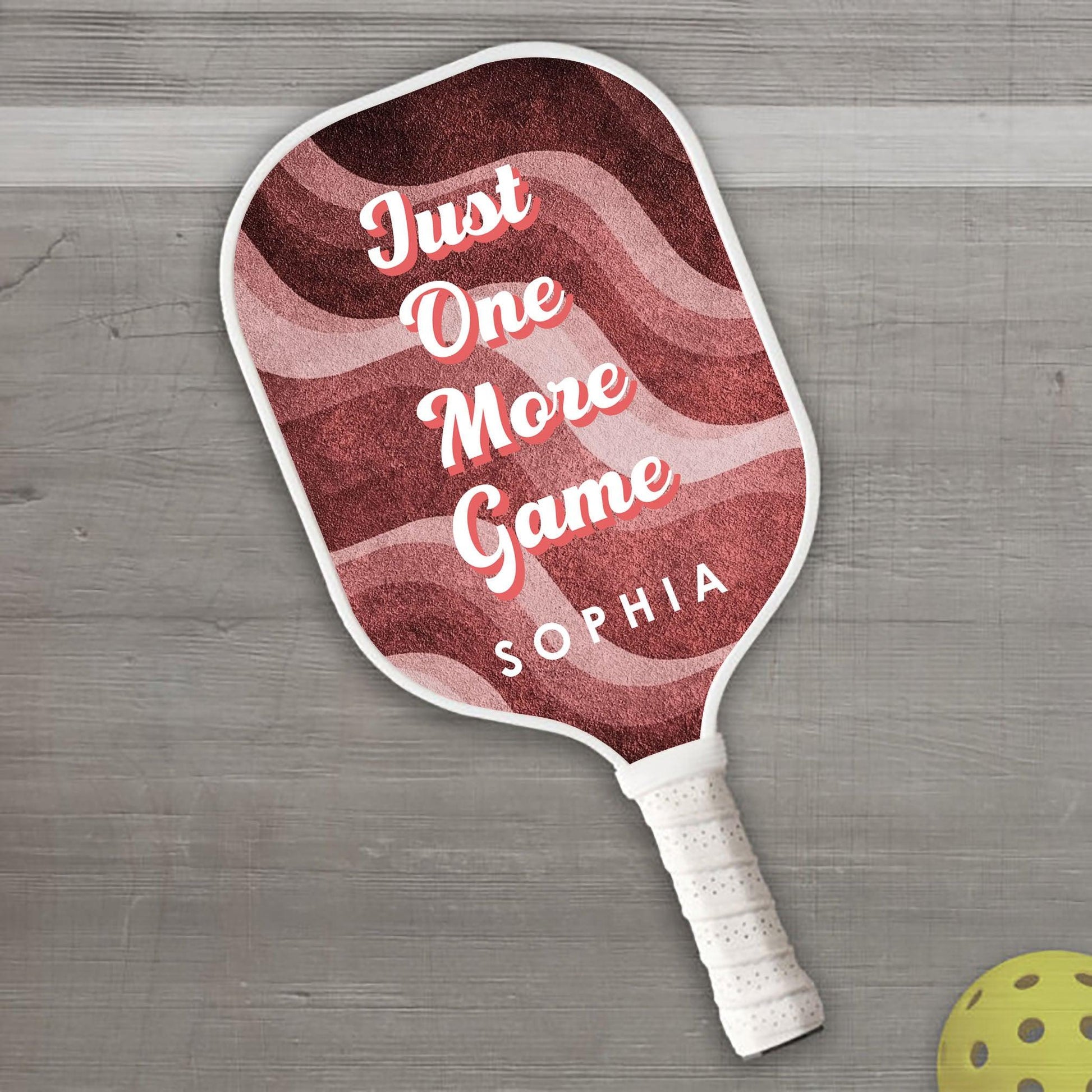 Just One More Game Pickleball Paddle - Personalized Gift