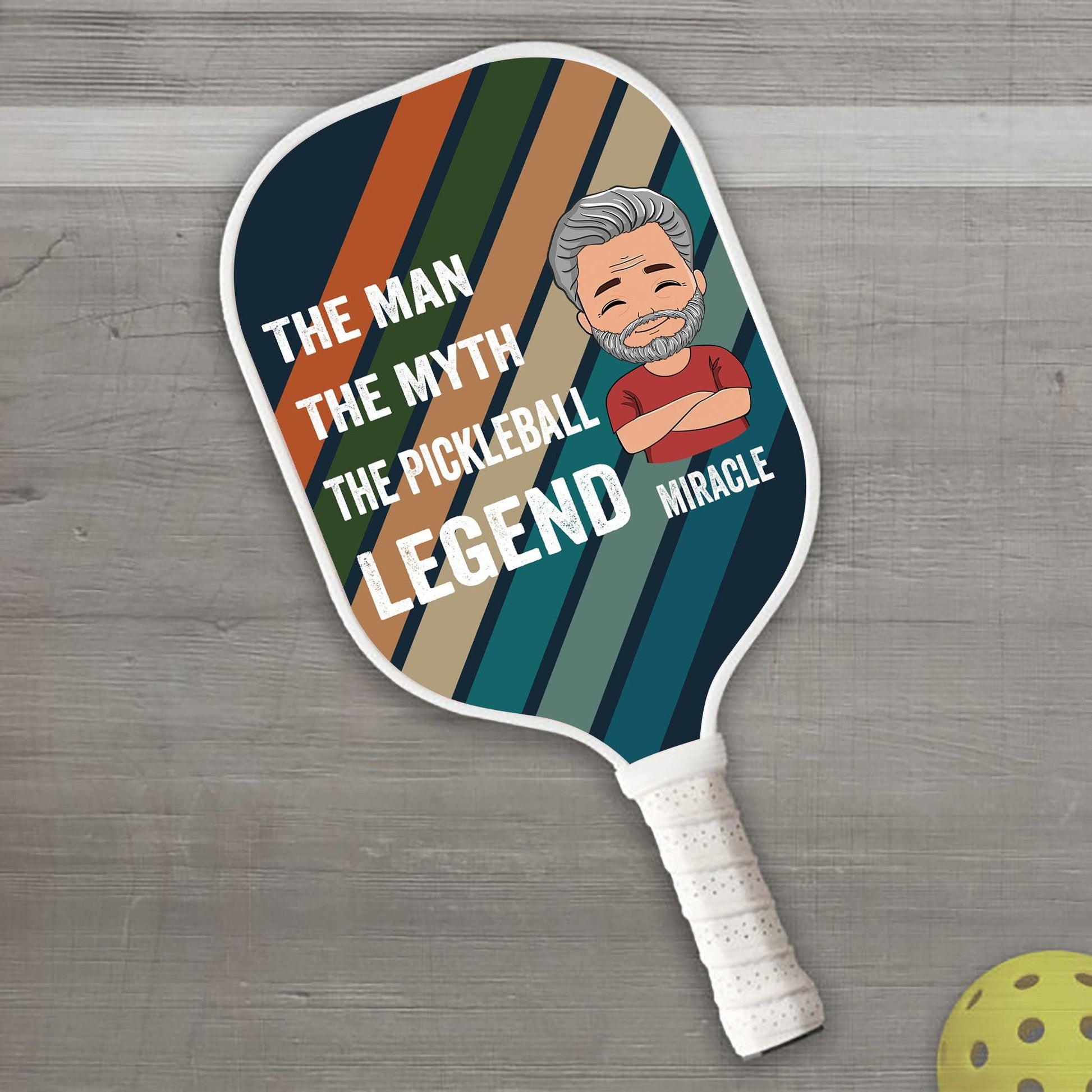 Personalized Pickleball Paddle - The Man The Myth The Pickleball