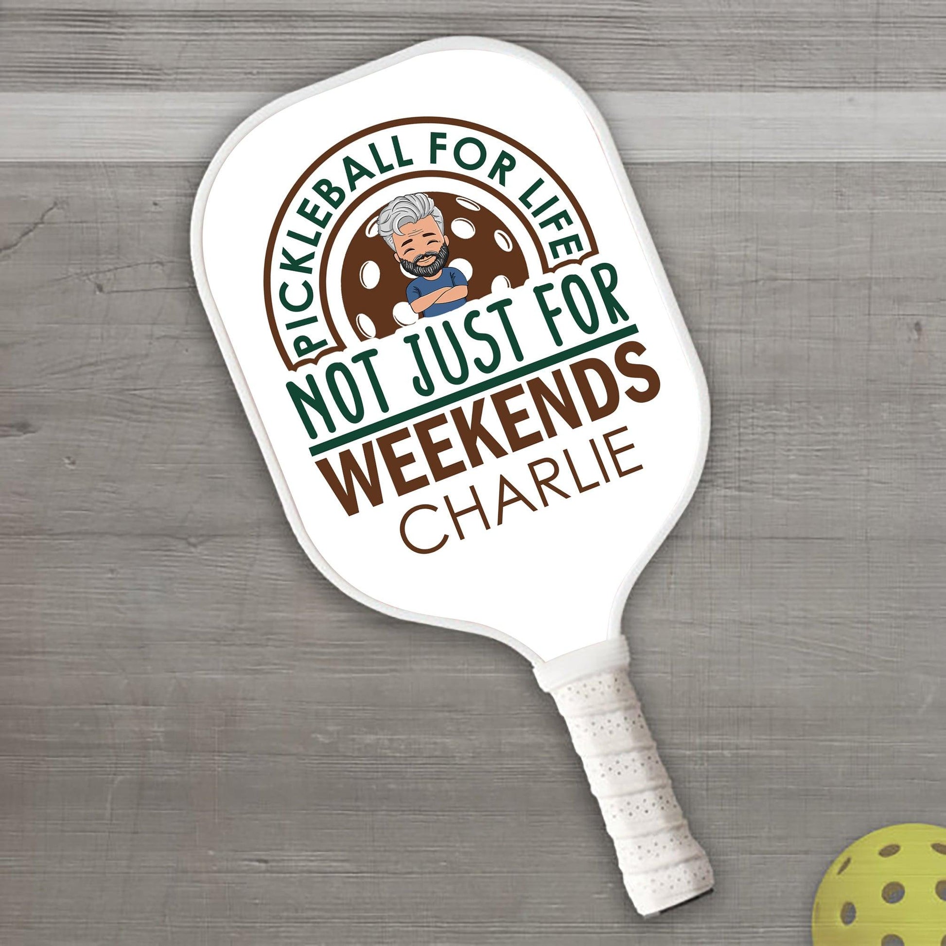 Pickleball for Life Paddle - Personalized Custom Name Gift