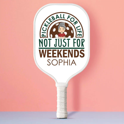 Pickleball for Life Paddle - Personalized Custom Name Gift