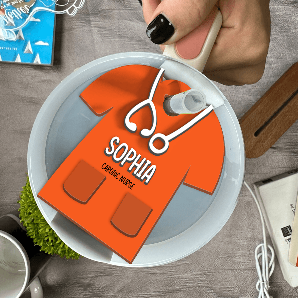 Nurse Uniform Best Gift For Nurses Custom Shape Tumbler Topper