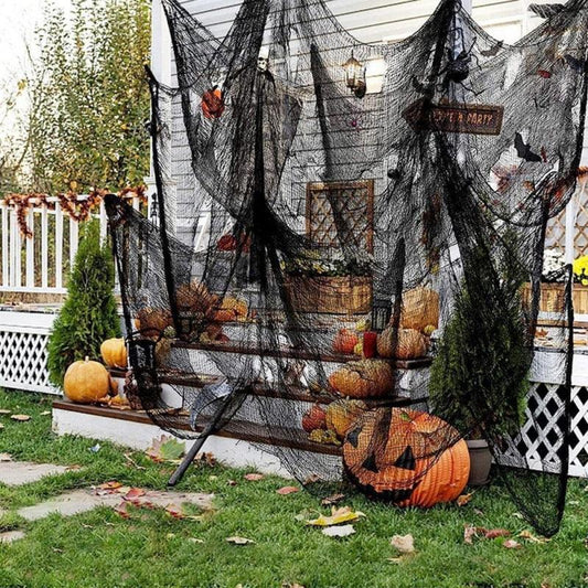 6 Pack Black Halloween Creepy Cloth - Spooky Scary Decoration