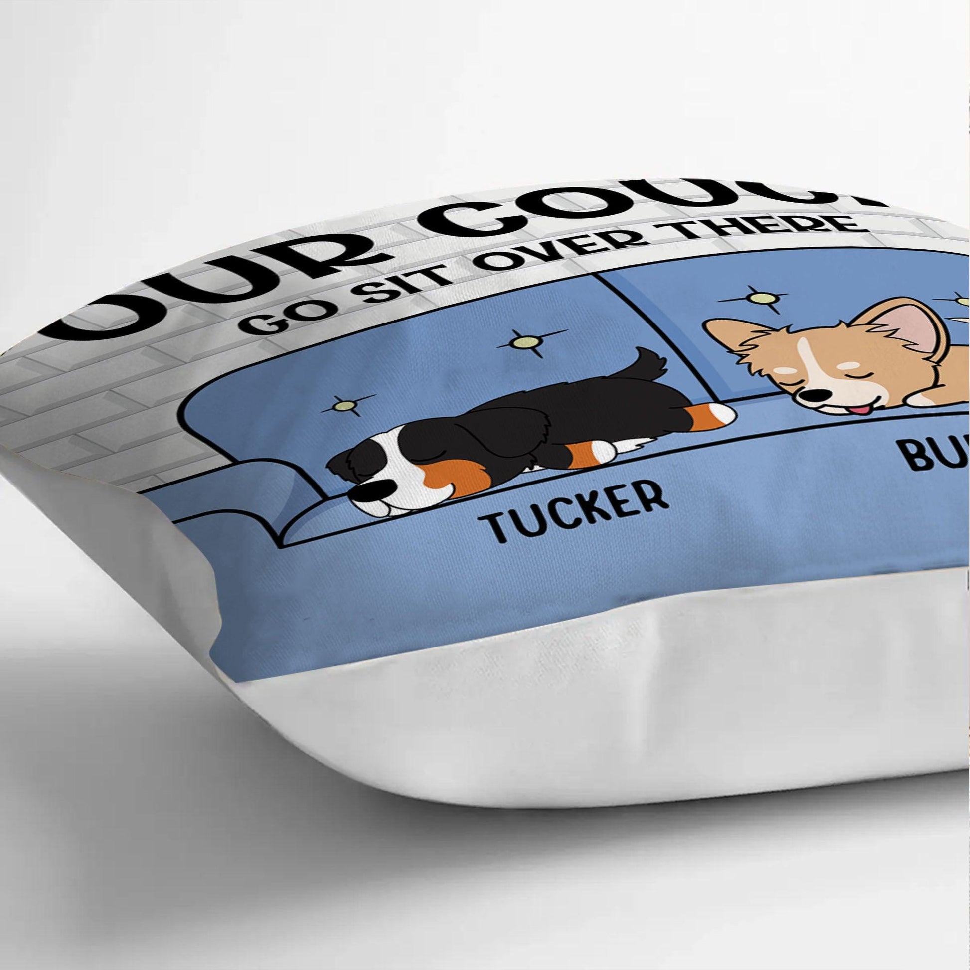 Personalized Dog Breeds Pillow - Go Sit Over There Custom Pillow